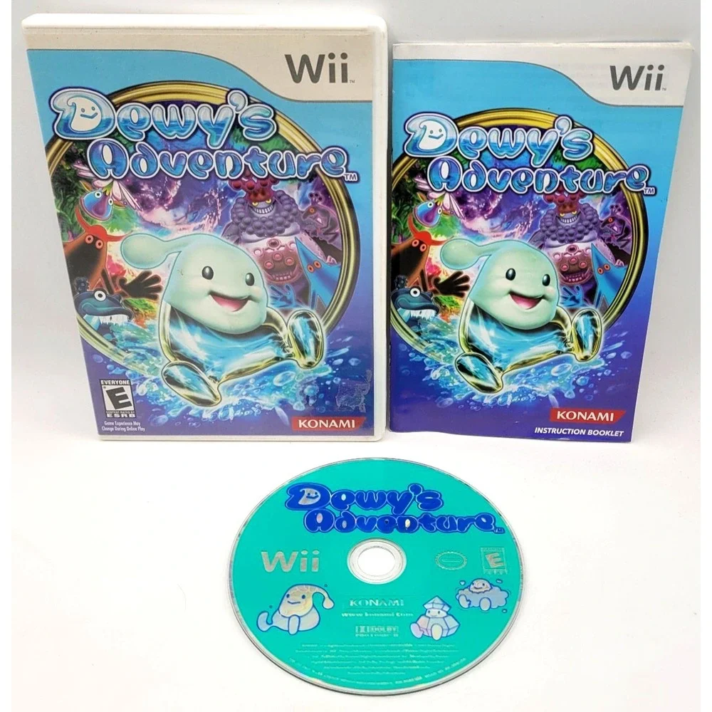 Dewy's Adventure (Nintendo Wii) CIB COMPLETE IN BOX